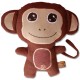 doudou singe marron